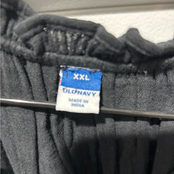 Old Navy Black Crinkle Gauze Dress - Picture 2 of 2